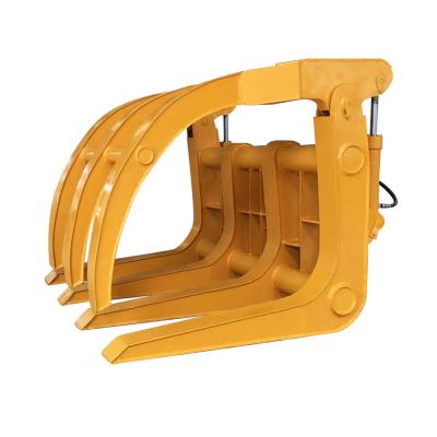 China Machinery Repair Shops Rotary Forestry Scrap Hay Root Grapple Hydraulic Attachment Grapple For Loader for sale