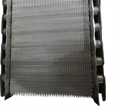 China Correia transportadora da rede de arame do metal de Cordweave para cozer ou transportar as peças pequenas à venda