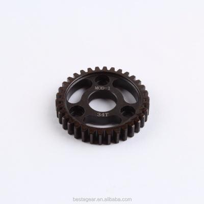 China Rc Cars 34T Mod1 Hardened Steel High Speed Spur Gear For Robinson RC Cars for sale