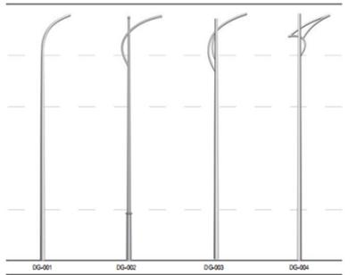 China Square 6m Electric Solar Street Light Poles for sale