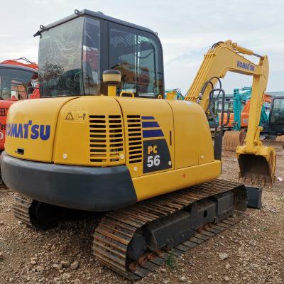 Cina Orari bassi Komatsu Pc56-7 Usato escavatore a Shanghai con e originale valvola idraulica in vendita