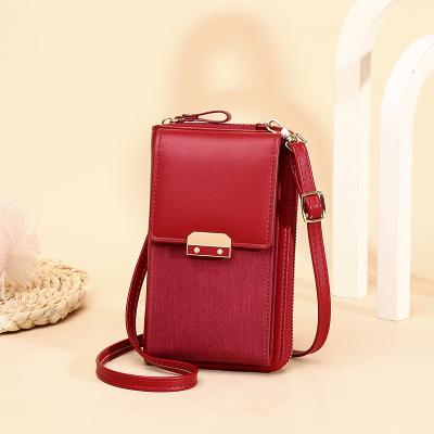 Китай High Quality Waterproof Leather Cross -body Cell Phone Shoulder Filter Frames Phone Wallet Women Coin Purse продается