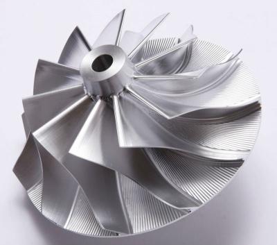Cina Ruota di alluminio completamente lavorata forgiata del compressore della billetta di CNC di 5 assi in vendita