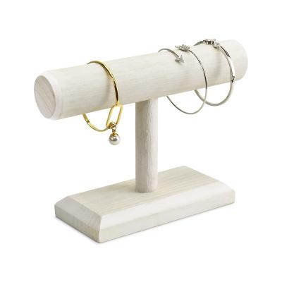 China Handmade antique wooden jewelry display accessory rack, bracelet scrunchie rack display for store, bracelet rack display stand for sale