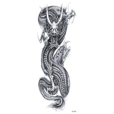 China QUARTER 41-70 Extended Arm Temporary Tattoo Sticker King Horse Black Temporary Tattoo Arm Sleeves Full Sleeve for sale