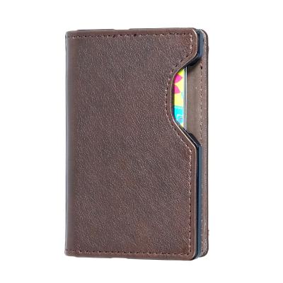 China RFID Blocking Protects New Arrival Slim Brown Multifunctional Wallet With Phone Holder RFID Blocking Credit Card Business Card Holder For Men for sale