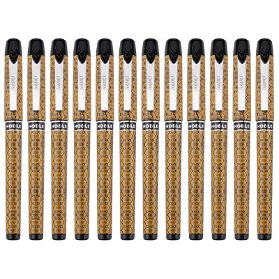 China Fashion Printing Metal Clip Gel Ink Pen 0.5mm Normal Gel Pen for sale