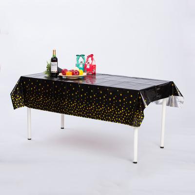 China 137*183cm Black Disposable Table Cover 137x183cm Rectangle Table Cover Plastic for sale