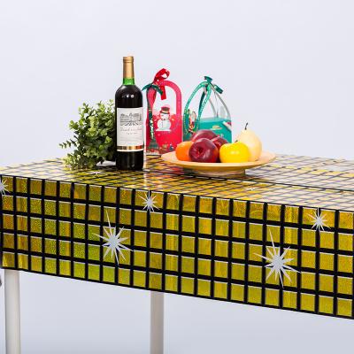 China 274*137cm Disco Table Cloth Waterproof Disco Party Tablecloth for sale