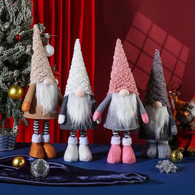 China Christmas Gift 60cm Retractable Faceless Doll Figures New Popular Christmas Decorations Window Shows Nordic Gandalf Dwarf Gifts for sale