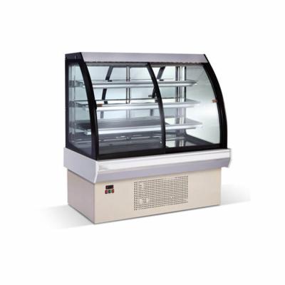 China Refrigerador de la exhibición de los pasteles de la grada del control 760W 4 de la CPU en venta