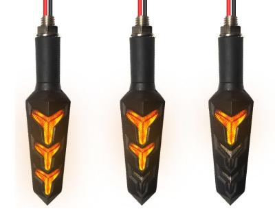 China Installation aw Motorcycle LED Turn Signal Light Turn Signal Light Electric Car Plug and Play 12LED Indicator for sale