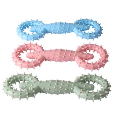 China Viable Dog Chewing Tpr Toy Pull Feeding For Pet Dog Ball Spiky Rubber Chew Toys for sale