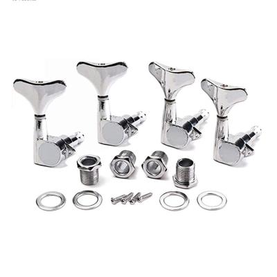 China Die-cast Tuning Chrome Sealed Guitar Tuners Keys Machine Heads Bass Tuning Pegs for 4 String Bass Guitar for sale