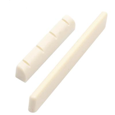 China GUITAR Wholesale Plastic Ivory 35mm 60mm 4 String Ukulele Saddle Ukulele nut for Ukulele Guitar Parts for sale