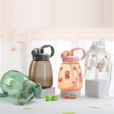 China Sustainable Durable Portable Large Capacity Double Cup Drink Water Use Plastic Belly Cup for sale