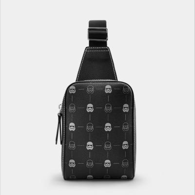 China Factory direct sales polychromatic polyvinyl chloride polyvinyl chloride/polyester polyvinyl chloride lining safe men's messenger bag for sale