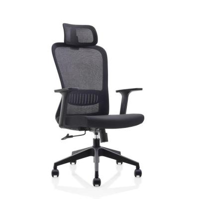 China Ergonomische bureaustoel van metaal Slijtvaste directiestoel met hoge rugleuning van mesh Te koop