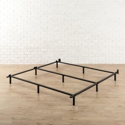 China Easy To Assemble Cheap Metal Base Bed Frame Double Guest Bed For Hotel Apartments for sale