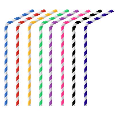 China Custom Morden Luxury Disposable Biodegradable Personalized Flex Paper Straw, Flexible Paper Straw, Bend Paper Straw for sale
