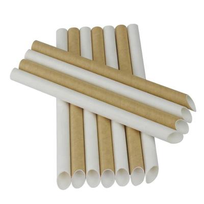China Biodegradable Pointed Paper Straw, Custom Cocktail Tip End Paper Straw, Paper Straw with Point for Milk Bubble Tea for sale