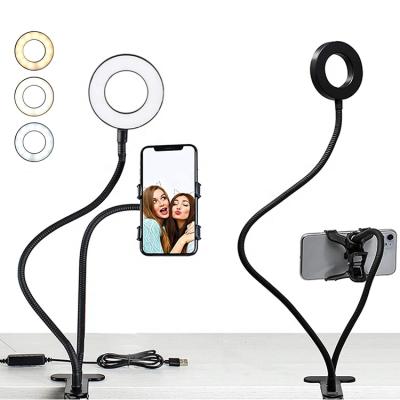 China Live Stream and Makeup Use 3 LED Selfie Ring Light