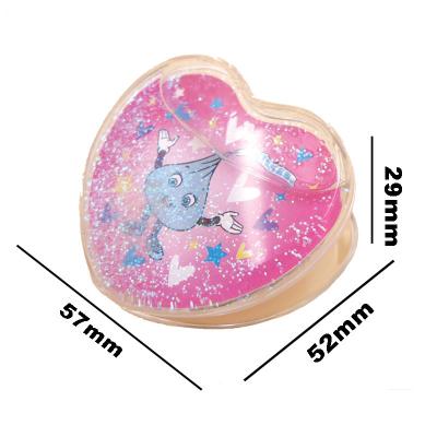 China Shape Custom Acrylic Heart Shaped Fridge Magnet Memo Fridge Magnet Snowglobe Waterglobe Clip Memo Massager Clips Memorabilia for sale