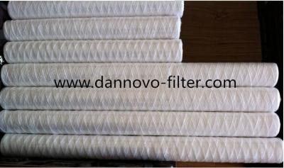China 10 Micron PP Cotton String Wound Filter Cartridge for Water Treatment for sale