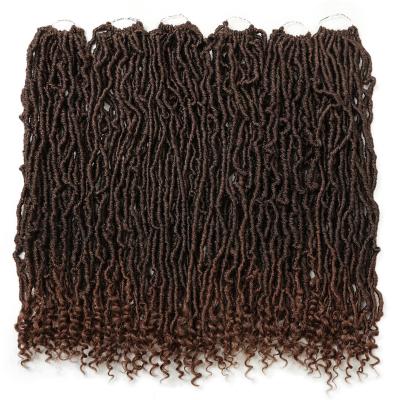 China Soft Locs 30 Inch Soft Locs Crochet Hair With Loop End Faux Locs For Natural Butterfly Style Crochet Braids Pre Looped Synthetic Hair for sale
