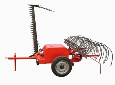 China Tractor Mounted Lawn Mower with Hay Rake for sale