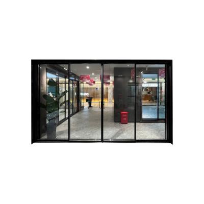 China BLACK Famous Flexible Heat Insulation Material Orbit Narrow Heavy Sliding Door (LS24) for sale