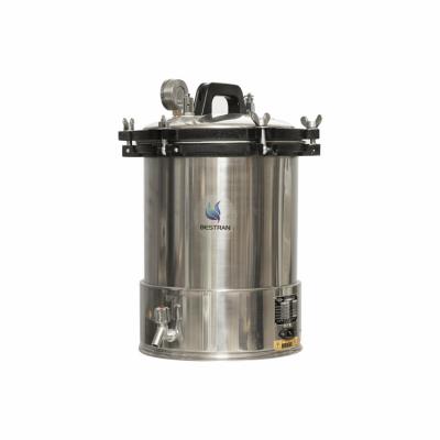 China Draagbare stoomsterilisator met druk Autoklaafmachine voor ziekenhuizen Elektrisch of LPG verwarmd Te koop