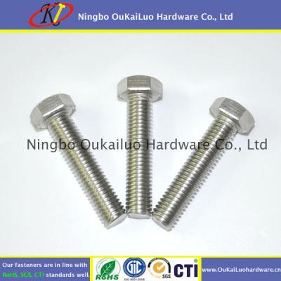 China DIN 933 304 Stainless Steel A2-70 Hex Bolt M3 X 8mm In Stock for sale