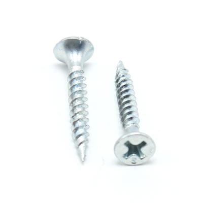 China Bugle Phillips Bugle Head White Zinc Plated Fine Wire Board Drywall Gypsum Screw for sale
