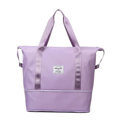 China Large capacity shorts distance business travel duffel bag nylon waterproof wholesale fashion yoga gym women custom bag for sale