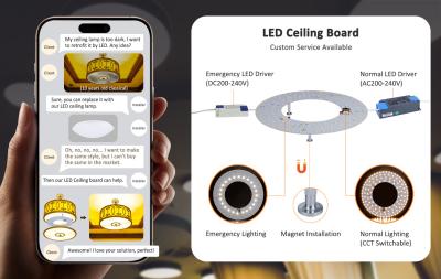 중국 완벽한 교체 LED 천장 천장 램프 에너지 절약 디밍 판매용