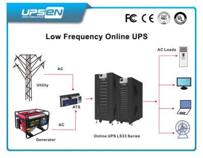Chine Le double C.A. a entré UPS en ligne basse fréquence 10K - le court-circuit 100Kva se protègent à vendre