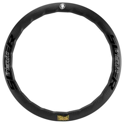 Cina Superteam 50mm Clincher Carbon Fiber Wheel Set 25mm Wide Rim Freno Ciclismo Bicicletta Ruote in vendita