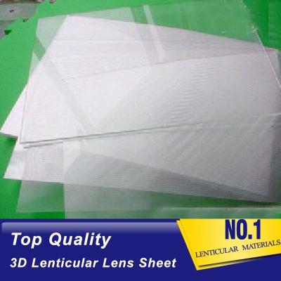 China lente lenticular hojas plásticas lenticulares del hoja-tirón del ANIMAL DOMÉSTICO 3d de 60 LPI para los espacios en blanco plásticos chorro de tinta-lenticulares Yemen de la lente en venta