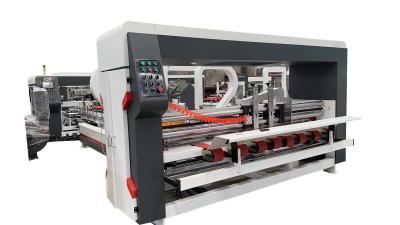 China 12kw acanaló el cartón automático plegable de la máquina de Gluer que pegaba la máquina en venta