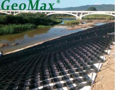 Chine Geocelle en HDPE 150 mm Hauteur 445 mm Espace de soudage pour les canaux Dénage des fossés Gestion des eaux de tempête Contrôle de l'érosion Contention du débit d'eau à vendre