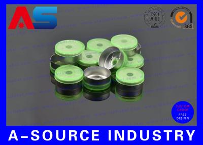 China tirón del frasco farmacéutico de los frascos/de la botella Flip Off Cap For 10mL de la química de aluminio verde de 20m m de los casquillos en venta