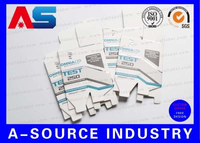 중국 테스토스테론 Enanthate 250mg 주사 가능한 스테로이드 10ml 상자는 포일은 Panton 인쇄를 돋을새김했습니다 판매용