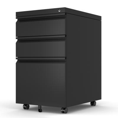 China (Other) Modern Adjustable Goose Neck Office Furniture Folder Pedestal Mobile Cabinet With 3 Drawer Metal Filing Cabinet for sale