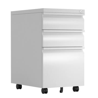 China Modern High Quality 3 Drawer Movable File Side Movable Style Rotating Cabinet for sale