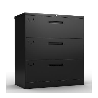 China (Other) Adjustable Steel Lateral File Cabinet with Lockable srorage 3 Drawer for Office and Home for sale