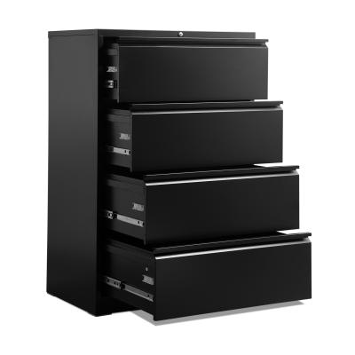 China Foldable modern design desk used metal side file cabinet with 4 drawers for sale