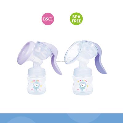 China BPA Free Manual Breast Pump With 4OZ Wide-neck PP Bottle for sale