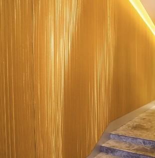China Glossy Finish Metallic Wall Covering Geometric Pattern 2mm Thickness for sale