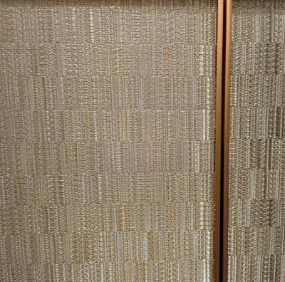 China Designer Silk/ Mesh Screen Unique Pattern Luxury Interior Color Size for sale